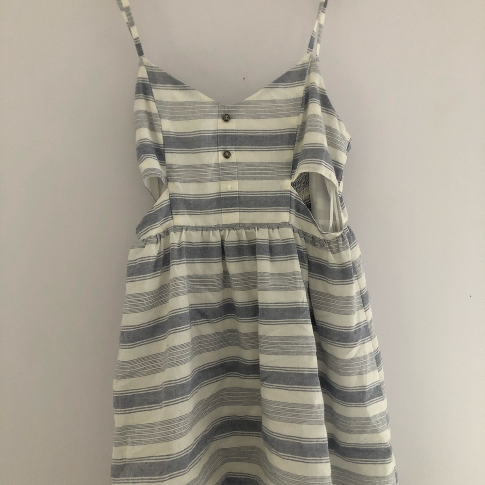 striped mini dress